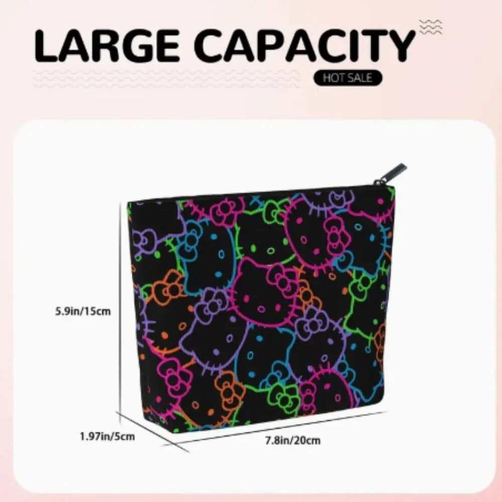 Hello Kitty Makeup Bag Black NWT